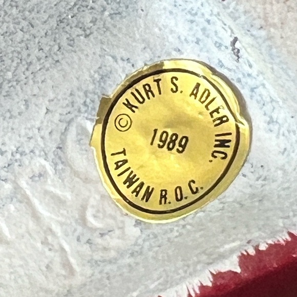 Kurt Adler 1989 Vintage Cast Iron Old World Santa Stocking Holder Hanger - Picture 9 of 12